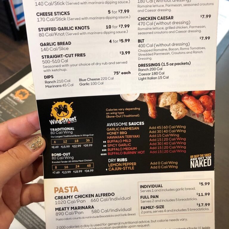 Pizza Hut Honolulu Menu With Prices