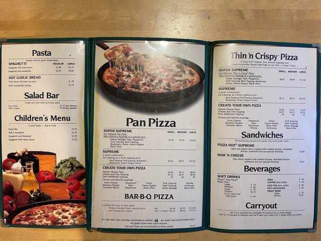 Pizza Hut Pizza Bowls Menu With Prices