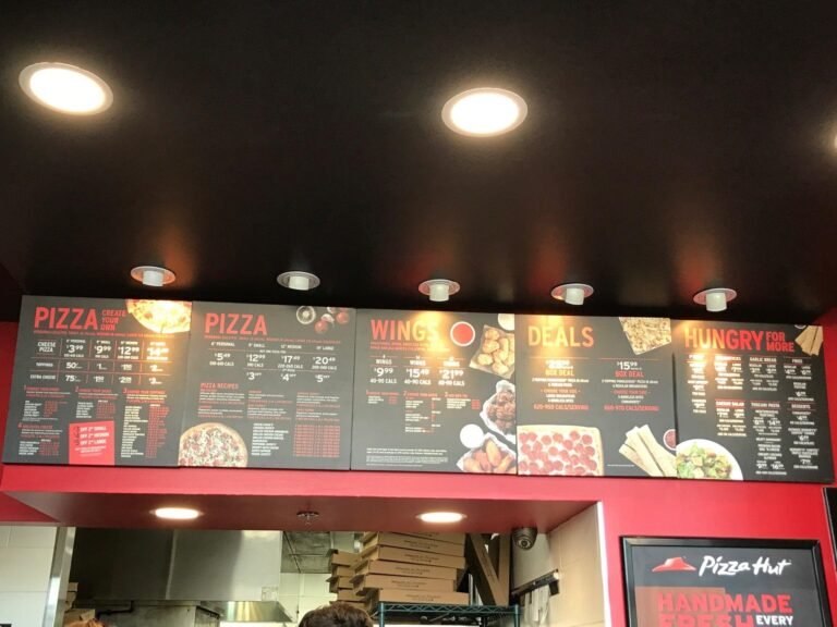 Pizza Hut Restaurant Menu With Prices