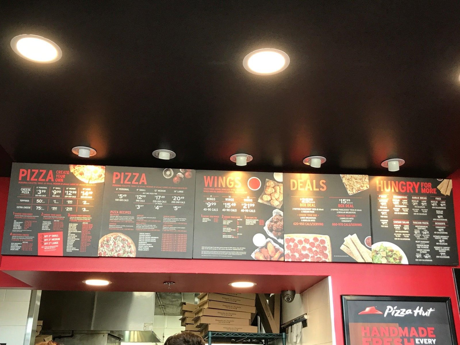Pizza Hut Restaurant Menu With Prices