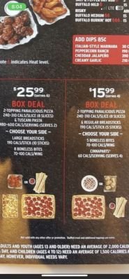 Pizza Hut Sides Menu With Prices